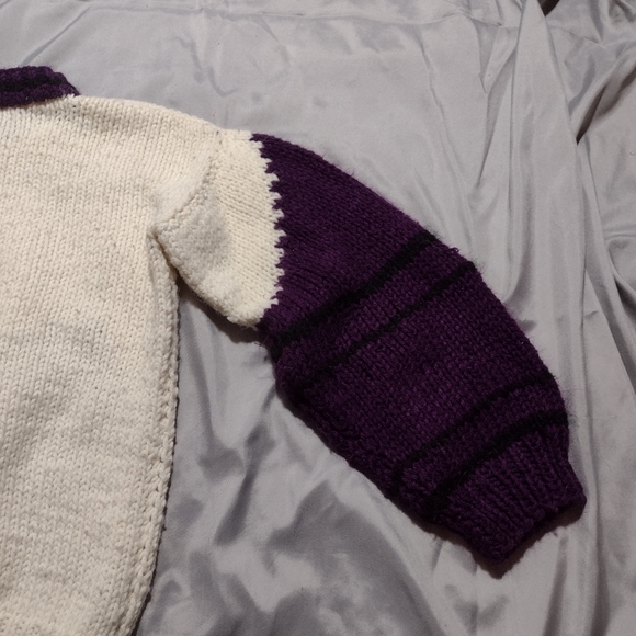 Vintage Children's Hand Knitted Long Sleeve Crayon Sweater - Picture 5 of 8